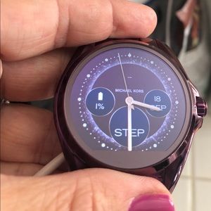 Purple Michael Kors smart watch